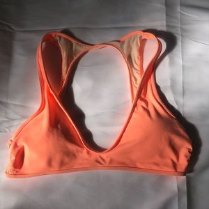 Aerie Bright Neon Orange Bikini Top